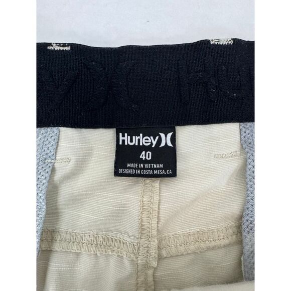 Hurley Walkshort Phantom Flow Shorts Khaki Board Shorts - Men's Size 40 - Picture 8 of 9